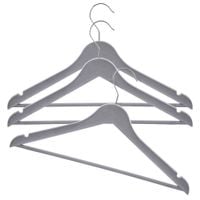 3x Wieszaki na Ubrania Odzież Ubraniowe Odzieżowe Szare Obrotowe do Szafy
