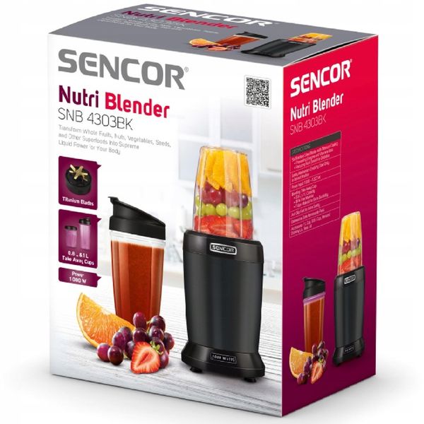 Nutri Blender Tritan Sencor SNB4303BK 6 NOŻY 1000W zdjęcie 9