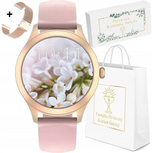 Zegarek SMARTWATCH PREZENT dla dziewczynki NA KOMUNIĘ wielofunkcyjny na Arena.pl