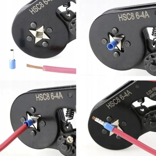 Zaciskarka do Tulejek Praska do Konektorów Kabli + 1200 Końcówek 0,5 - na Arena.pl