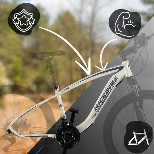 rower górski mtb 26 shimano 21 biegów shimano 2xtarcze rama 16" koła 26" na Arena.pl