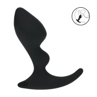 levelz double ripple czarny masażer prostaty silikonowy ergonomiczny