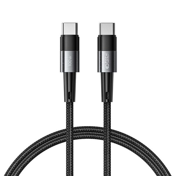 TECH-PROTECT ULTRABOOST TYPE-C CABLE PD100W/5A 100CM GREY zdjęcie 1