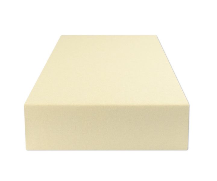 Prześcieradło Z Gumką 70X140 Jersey Krem zdjęcie 2