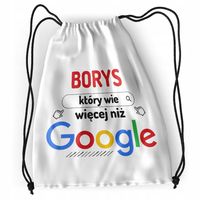 Plecak Dla Borysa Sportowy Szkolny Worek Torba Z Nadrukiem Ze Zdjęciem