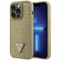 Guess GUHCP14LHDGTPD iPhone 14 Pro 6.1" złoty/gold hardcase Rhinestone