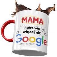 Kubek Czerwony Dla Mamy Matki Na Dzień Mamy Z Nadrukiem Ze Zdjęciem