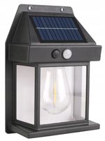 LAMPA SOLARNA Na Ścianę Halogen LED Z CZUJNIKIEM Ruchu Zmierzchu 4016