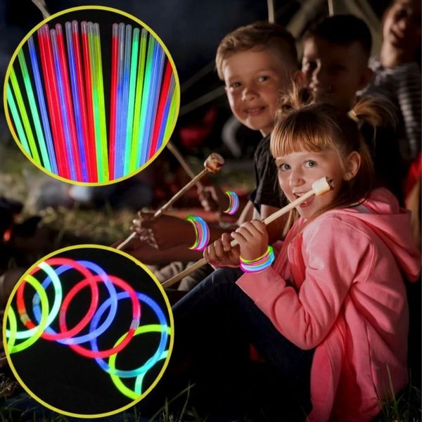 Pałeczki fluorescencyjne dla dzieci 50 szt. opaski na imprezę zdjęcie 2