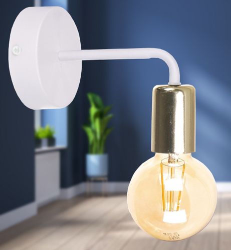 Kinkiet 1xE27 NIXON WHITE/GOLD na Arena.pl