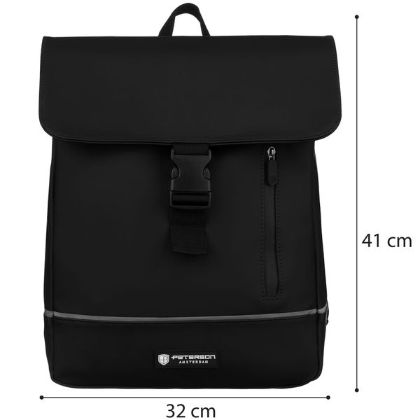 plecak peterson pu ptn eb97-6519 black zdjęcie 13