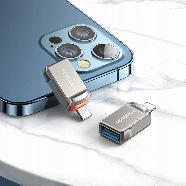 MCDODO ADAPTER PRZEJŚCIÓWKA USB-A 3.0 DO LIGHTNING IPHONE IPAD 3A OTG zdjęcie 6