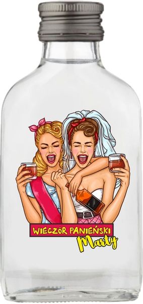 Butelka upominek na wieczór kawalerski BUTELKI Setki z nadrukiem UV napisem zdjęcie 9