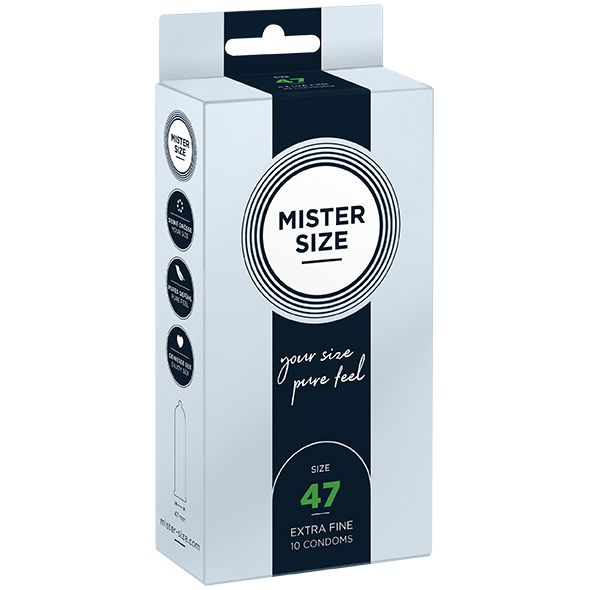 condoms 47 mm 10 pieces mister.size zdjęcie 1