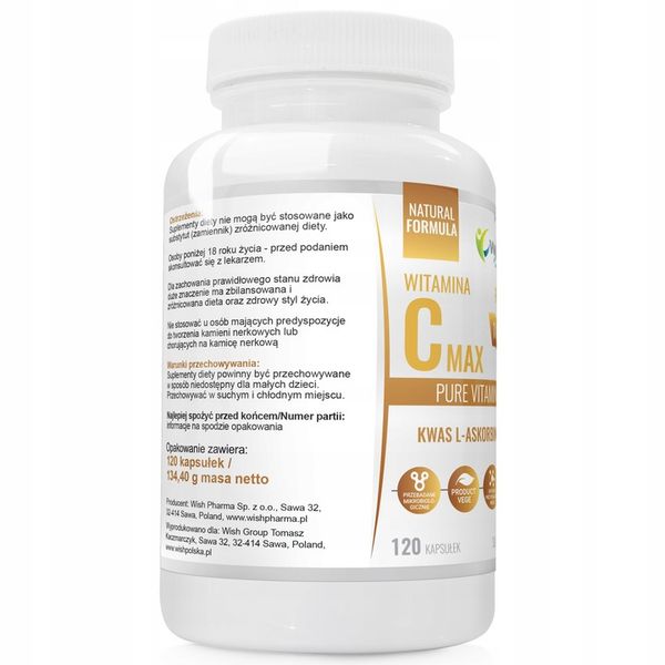 OKAZJA WITAMINA C 1000mg KWAS L-ASKORBINOWY 360szt zdjęcie 5
