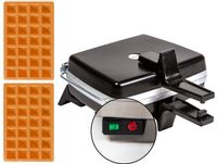 Profesjonalna Gofrownica DEZAL 301.5 PROFI-W 4x7 1300W Czarn Ruchomy Zawias