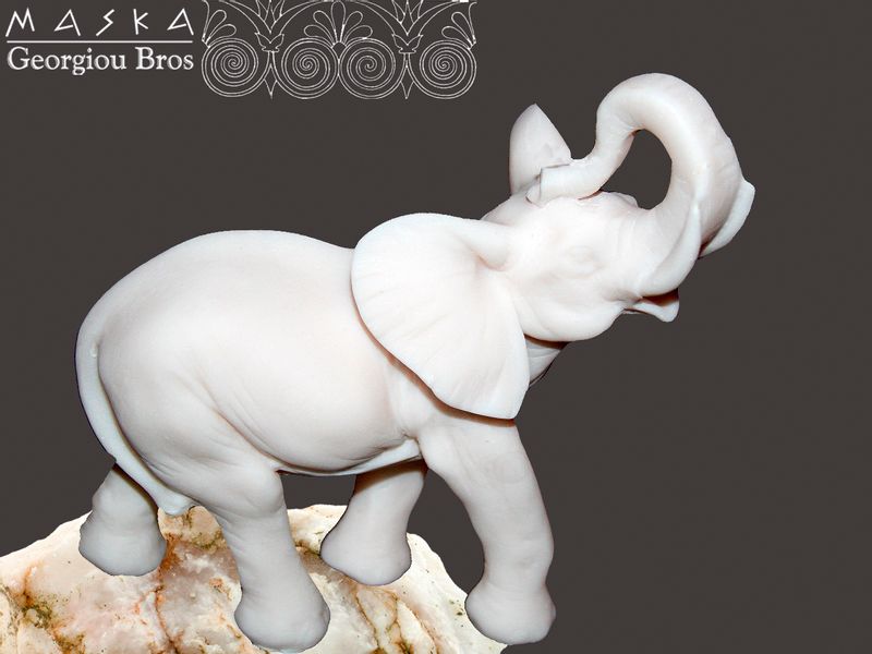 Słoń Marceli -alabaster grecki zdjęcie 1