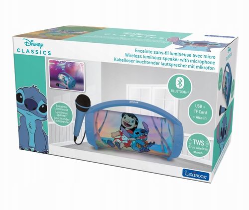 Disney Stitch mobilny głośnik bluetooth z mikrofonem karaoke na Arena.pl