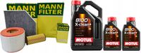 2X MANN ZESTAW FILTRÓW + OLEJ 7L AUDI A7 I C7 3.0 TFSI 300KM 3.0TFSI 310KM
