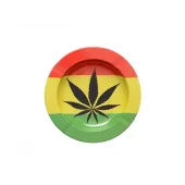 popielniczka metalowa cannabis i
