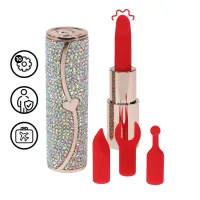 loveline sparkle lipstick vibrator iridescent - stylowy model z 4