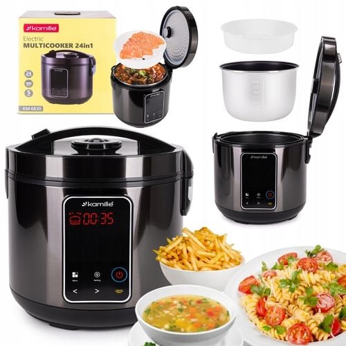 MULTICOOKER ELEKTRYCZNY garnek SZYBKOWAR PAROWAR WIELOFUNKCYJNY 24 na Arena.pl