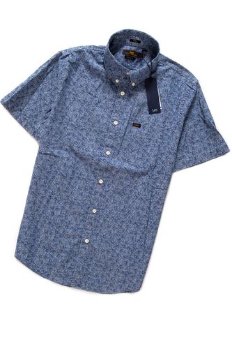 LEE BUTTON DOWN SS DIPPED BLUE L886WALA L na Arena.pl