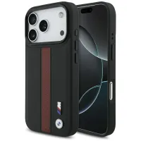 etui bmw m perforated stripe logo magsafe na iphone 17 pro - czerwone