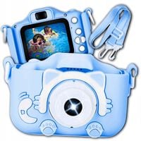 APARAT FOTOGRAFICZNY DLA DZIECI KOTEK CYFROWY KAMERA MOTYWY GRY EFEKTY LCD