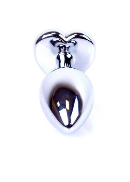Plug-Jewellery Silver  Heart Plug- Red zdjęcie 3
