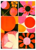 Plakat kolorowe kwiaty 61x91 cm