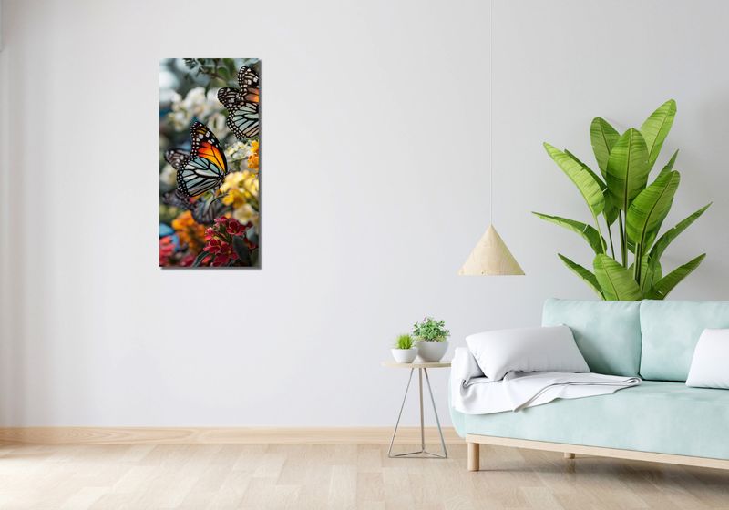 Obraz 40x90cm Motyle Na Łące zdjęcie 2