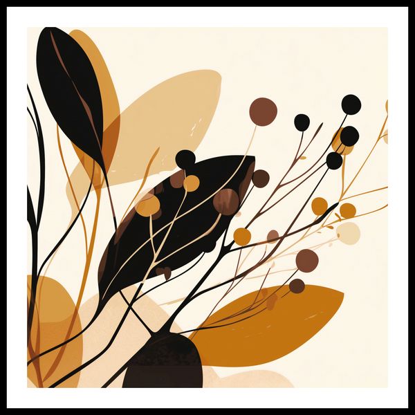 Plakat 80x80cm Jesienne Sylwety zdjęcie 3