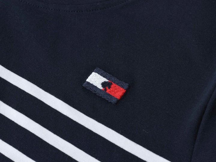 Tommy Hilfiger - DAMSKI T-SHIRT KOSZULKA TH10065-004 bluzka marynistyczna zdjęcie 4