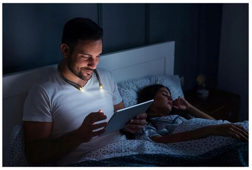 Wielofunkcyjna Lampka Led Do Czytania Książek 3 Barwy Elastyczna Akumulator na Arena.pl