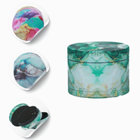 młynek metalowy marble 4 części 50 mm mix wzorów