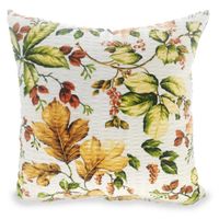 Poszewka z kory 40x40 biała jesienne liście