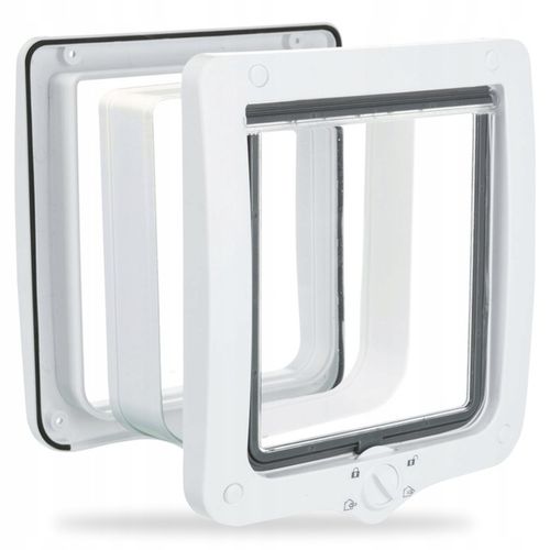 DRZWICZKI DRZWI DLA KOTA PSA WAHADŁOWE Z TUNELEM TRIXIE 4-Way 24x28cm na Arena.pl