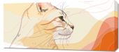 Obraz 90x40cm Delikatny Profil Kota