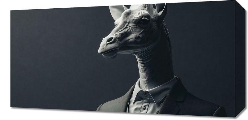 Obraz 60x30cm Żyrafa na Wyjściu zdjęcie 1