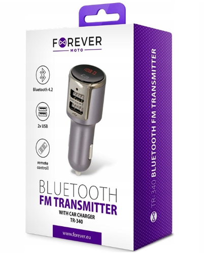 TRANSMITER FM ŁADOWARKA BLUETOOTH FOREVER TR-340 na Arena.pl