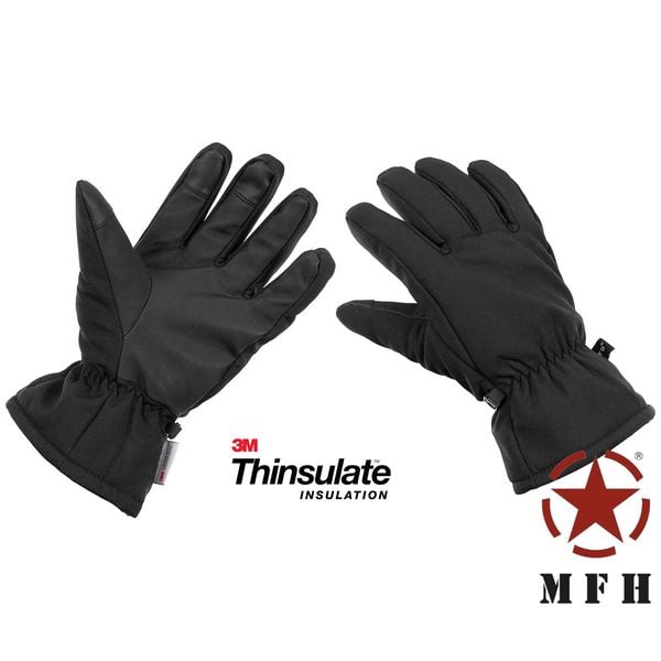 Rękawice Soft Shell 3M Thinsulate czarne S zdjęcie 2