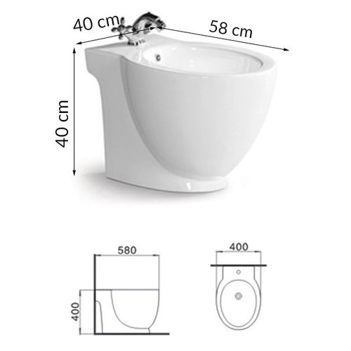 Bidet stojący Matilda biały na Arena.pl