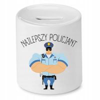 Skarbonka Dla Policjanta Najlepszy Policjant Z Nadrukiem Ze Zdjęciem