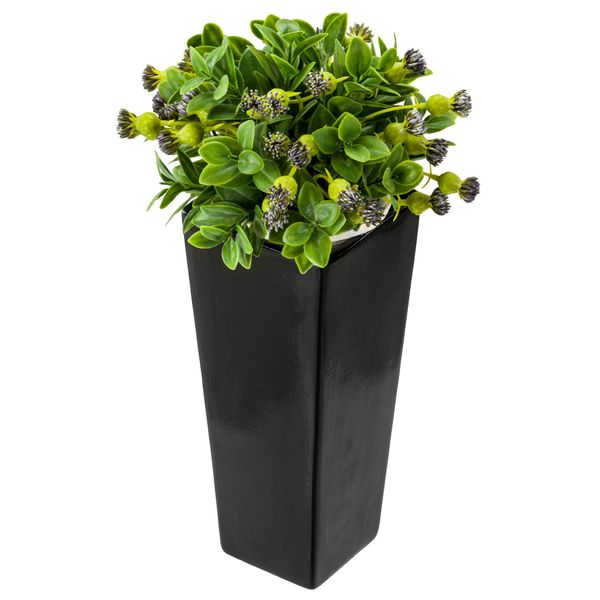 Wazon Ceramiczny Trapez  Czarny flakon zdjęcie 7