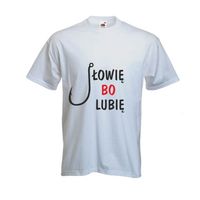 KOSZULKA T-SHIRT wędkarza na ryby ŁOWIĘ BO LUBIĘ