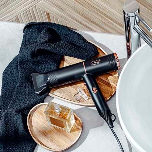 Suszarka Do Włosów Czarna - Lekka i Poręczna 1400W ADLER AD 2278 na Arena.pl