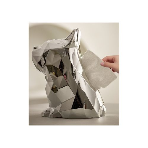 Ekskluzywny Stojak Pojemnik Srebrny Buldog Na Chusteczki Cb42 na Arena.pl