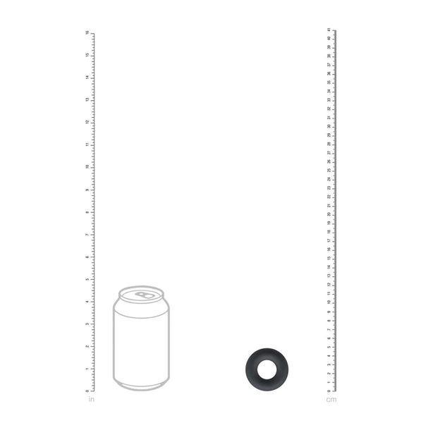 Liquid Silicone Cockring - S - Black zdjęcie 4