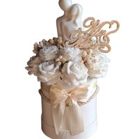 Flower Box Świece Sojowe Wieczny Bukiet Kwiat Prezent Ślub Wesele Para